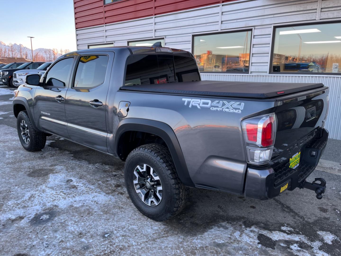 2022 Gray Toyota Tacoma TRD Off Road Double Cab V6 6AT 4WD (3TMCZ5AN6NM) with an 3.5L V6 DOHC 24V engine, 6A transmission, located at 1960 Industrial Drive, Wasilla, 99654, (907) 274-2277, 61.573475, -149.400146 - Photo#3